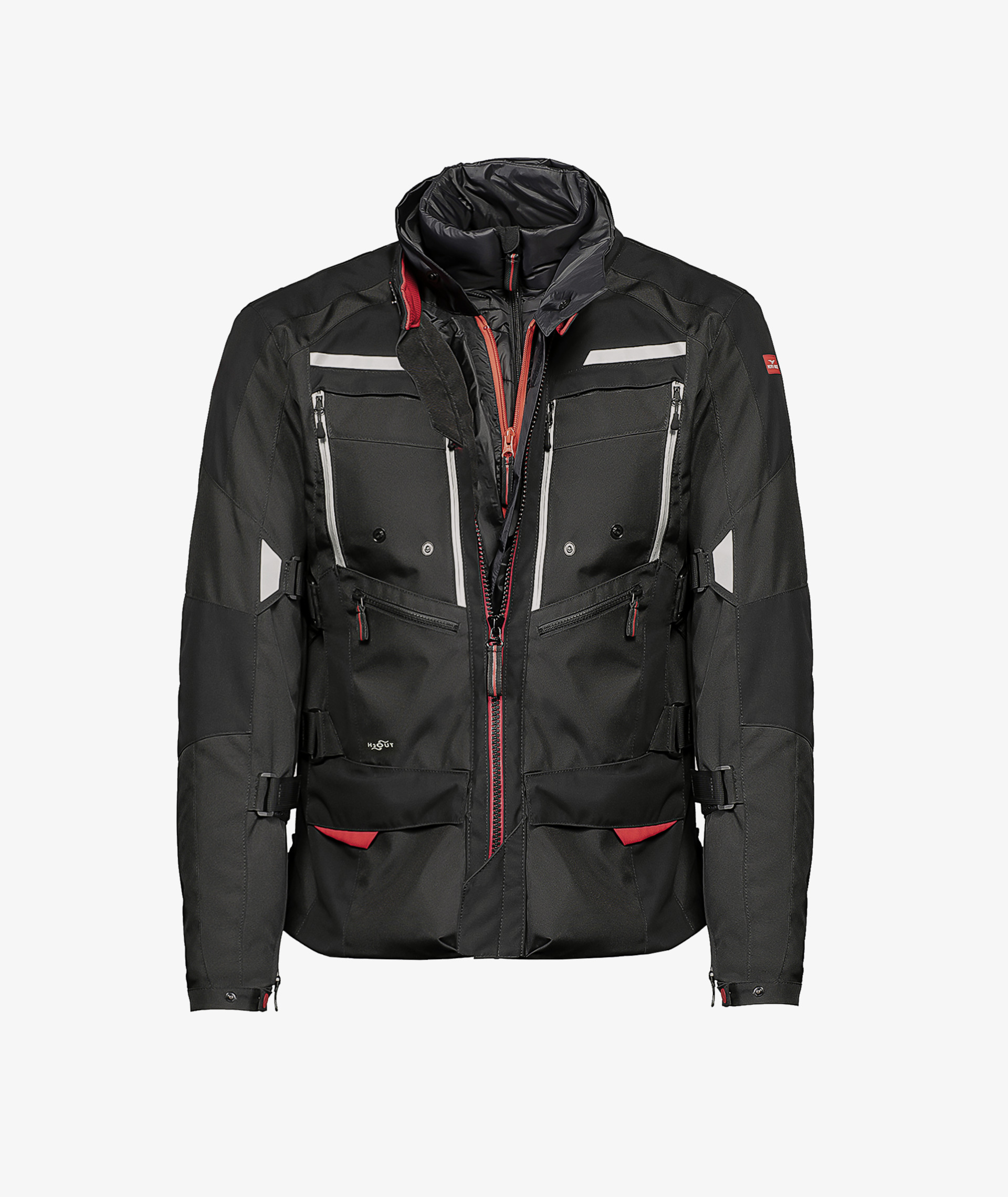 Chaqueta Moto Guzzi "Adventure Touring" negra incl. protectores
