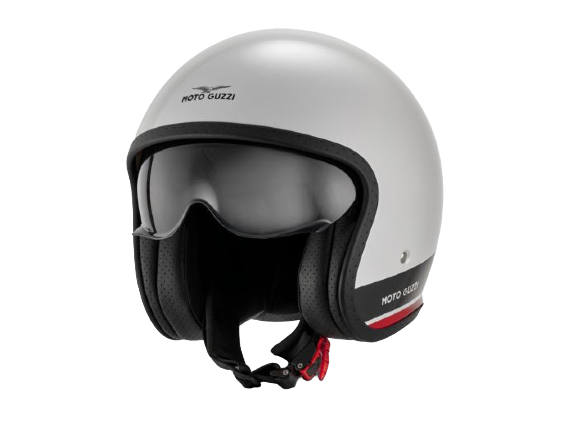 Moto Guzzi casco jet Contrail blanco