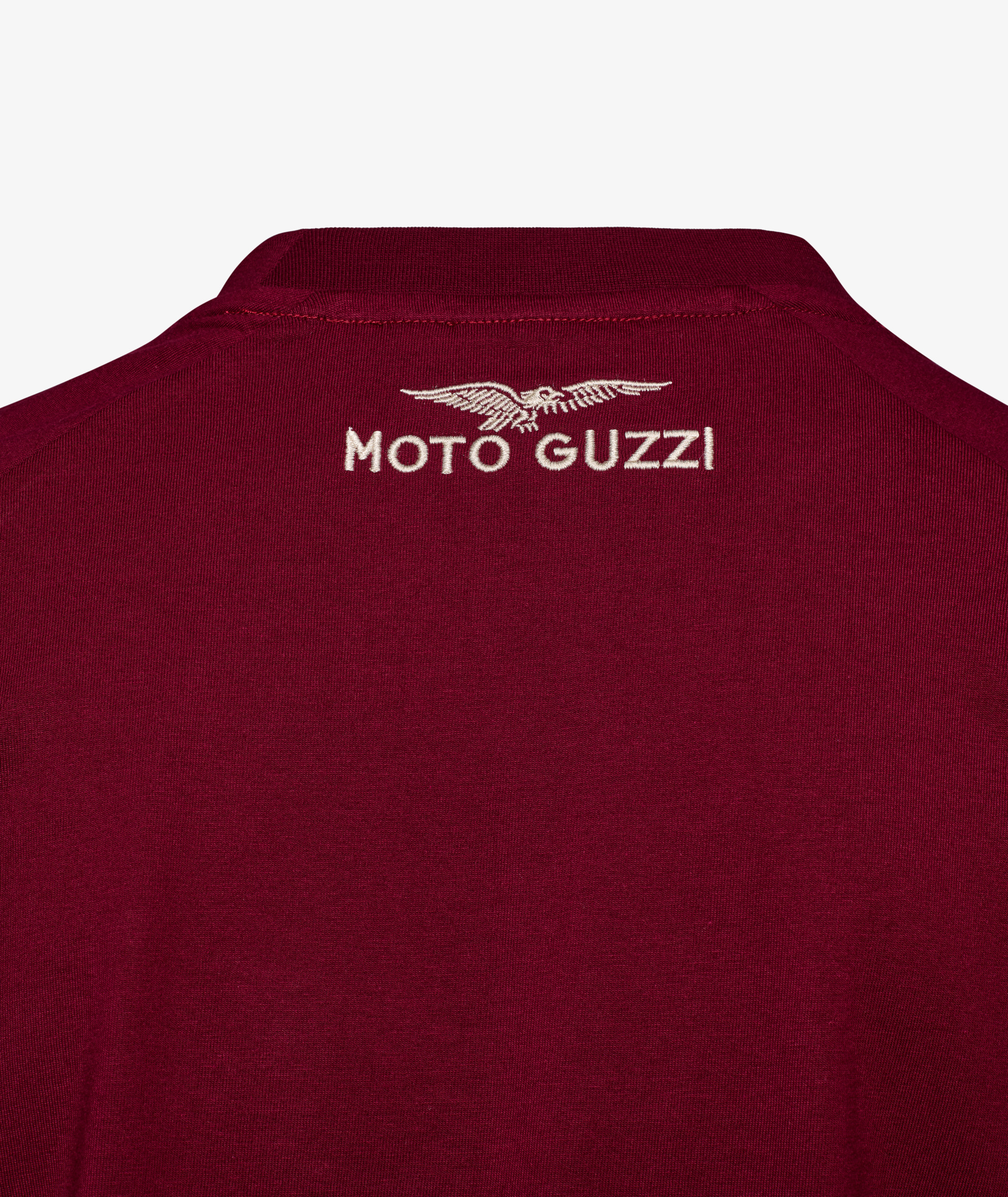 Camiseta Moto Guzzi hombre "Heritage" rojo burdeos