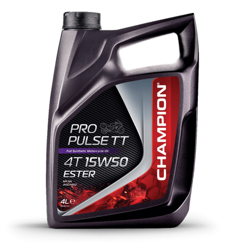 CHAMPION® Aceite de motor Pro Pulse TT 4T 15W-50 Ester - 4 litros