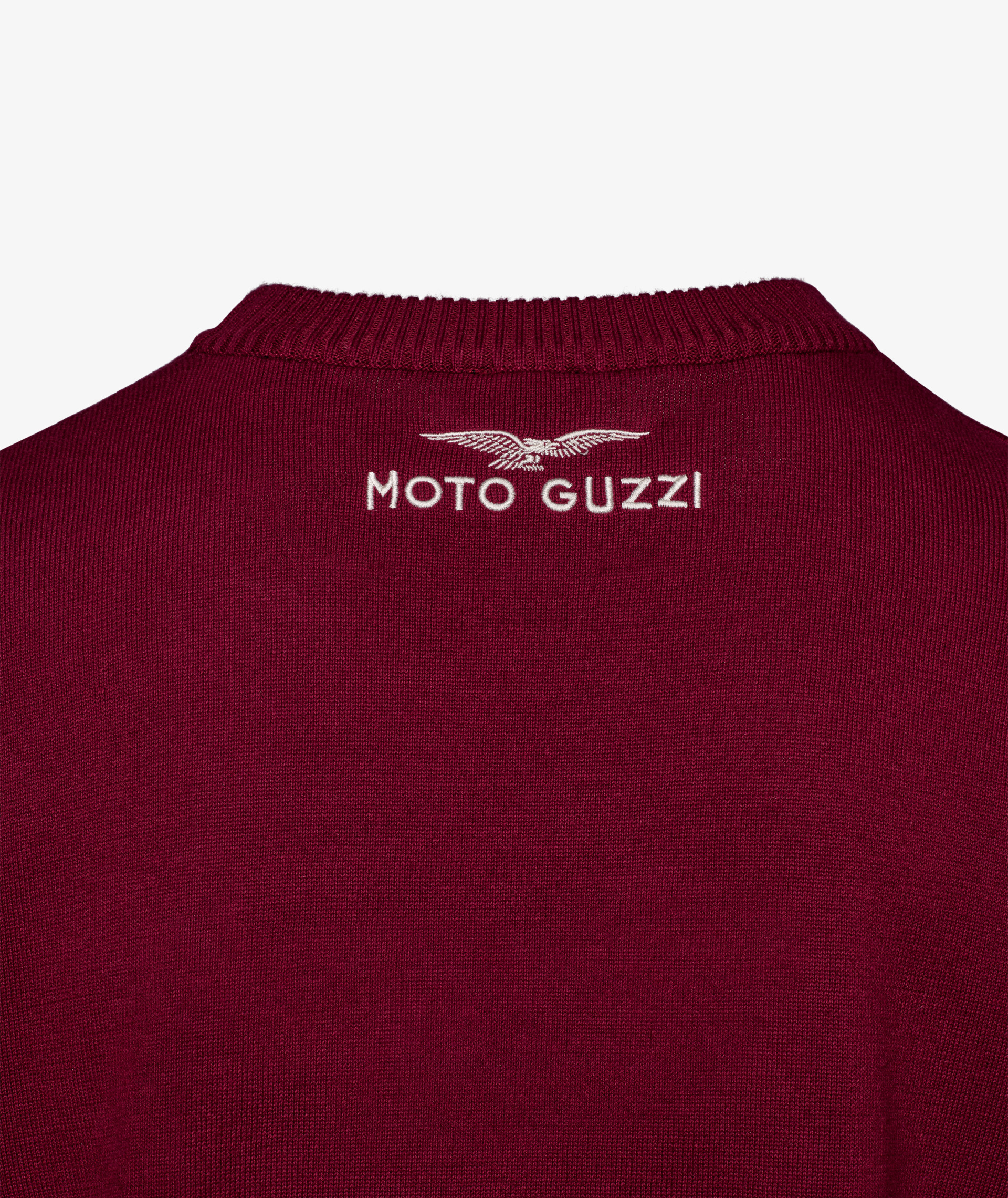 Moto Guzzi jersey de hombre "Heritage" rojo burdeos