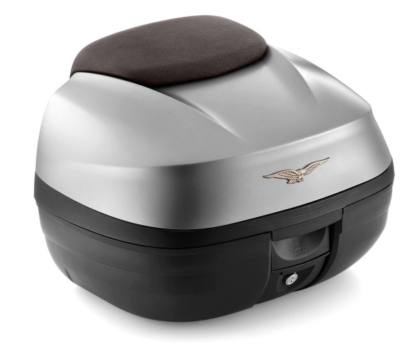 Top Case 37 l (incl. cojín trasero marrón) para Moto Guzzi V100 Mandello