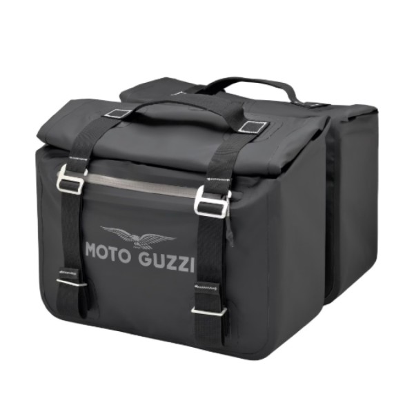 Juego de bolsas laterales negras para Moto Guzzi V7 850 Stone /Special /Sport (25-)