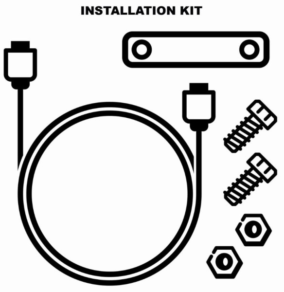 Kit de instalación faro auxiliar LED para Moto Guzzi V100 Mandello / Stelvio
